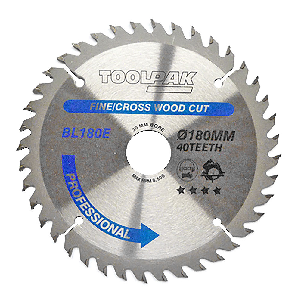 180mm x 30mm x 40T Professional TCT Saw Blade